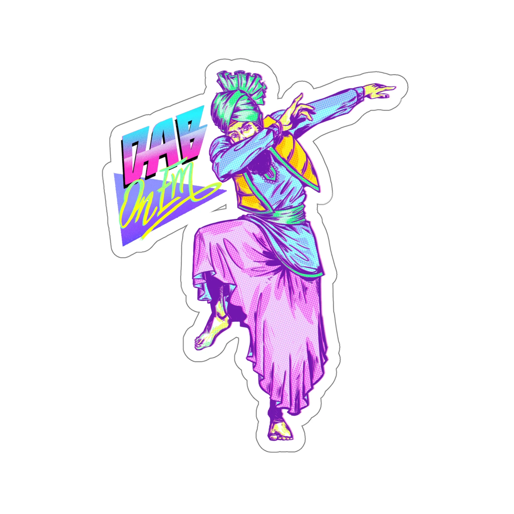 Bhangra Dab Retro - Decal Sticker - Image 6
