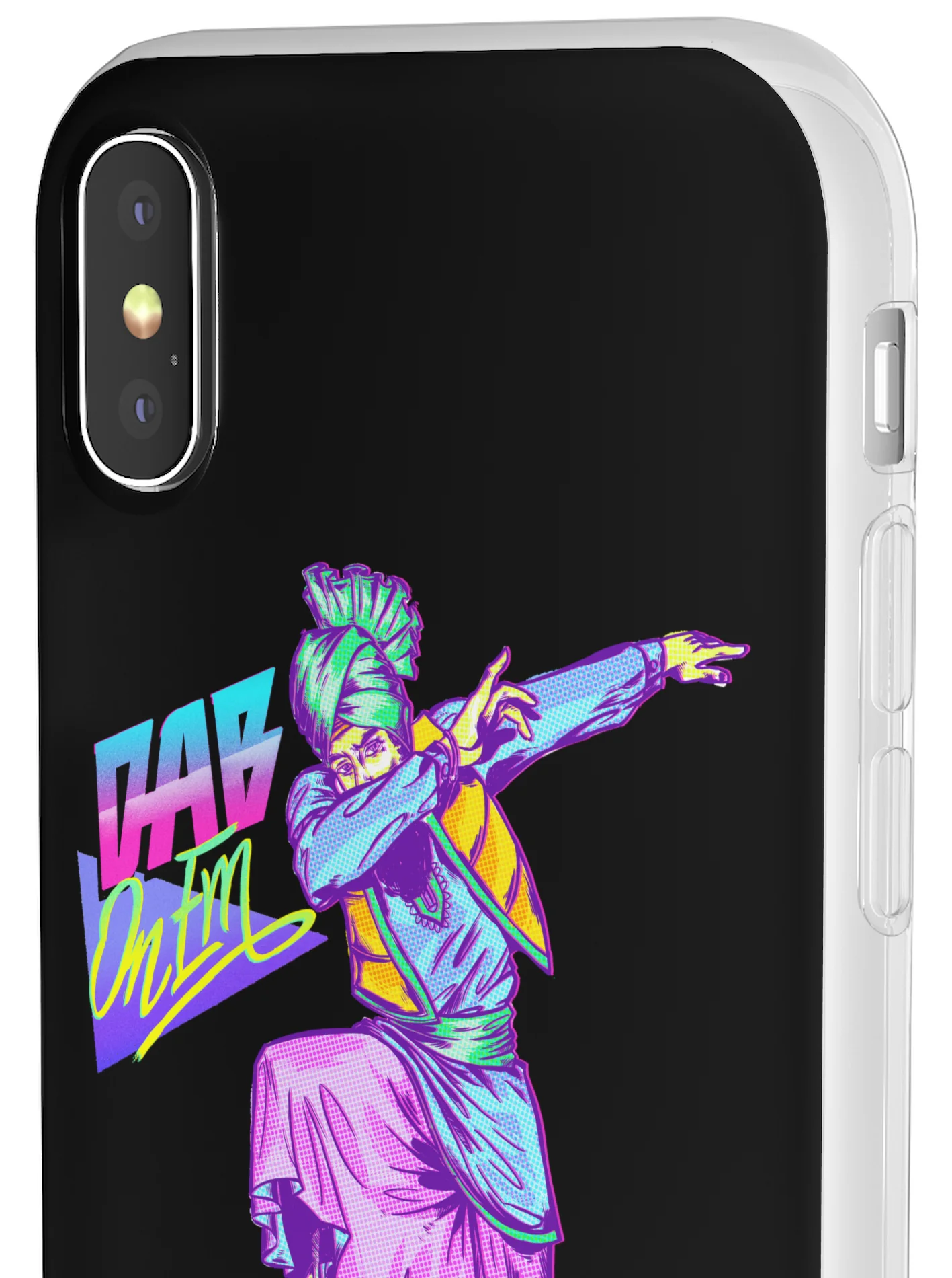 Bhangra Dab Retro - Flexi Case - Image 2