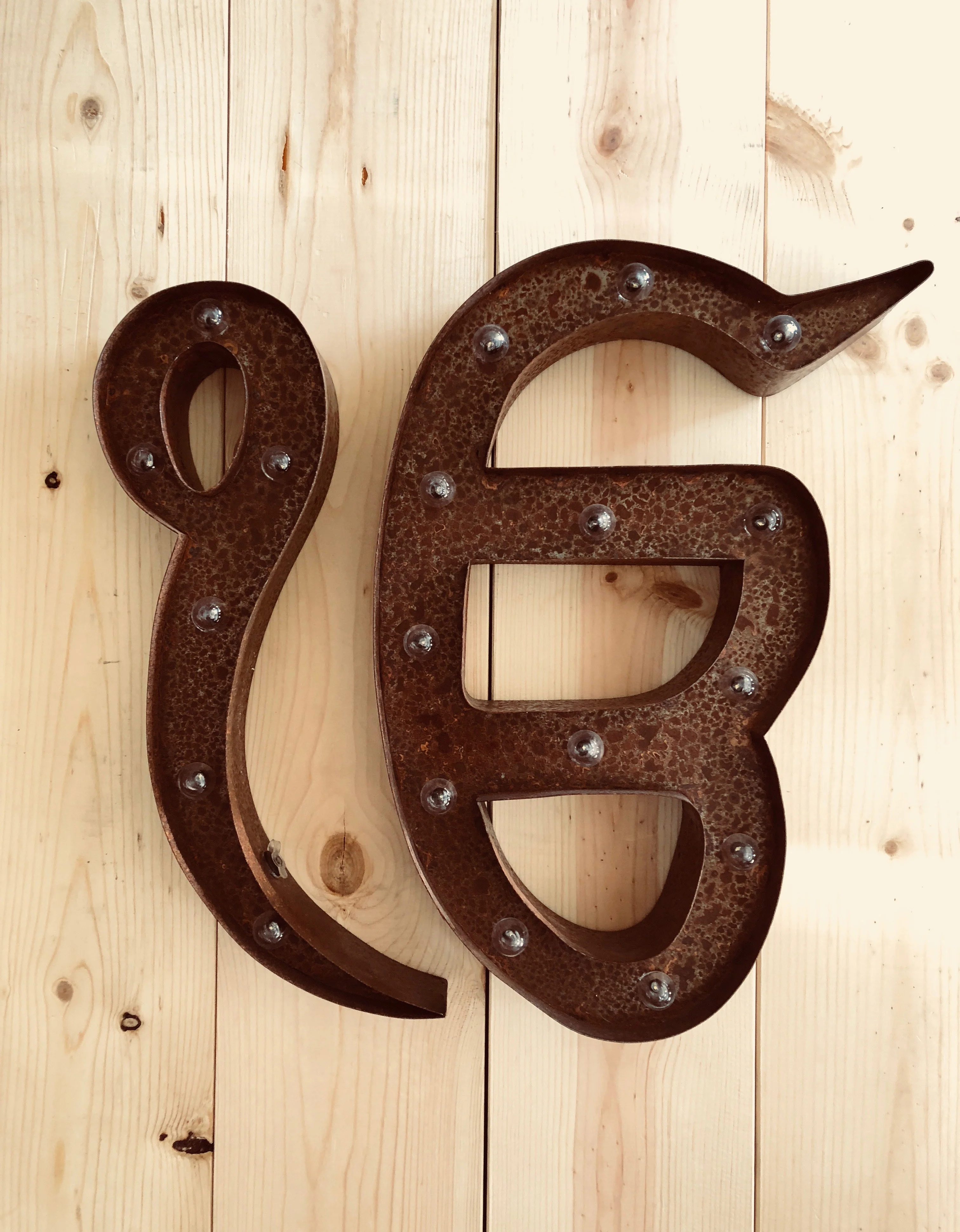 Ik Onkar Metal Marquee Lights
