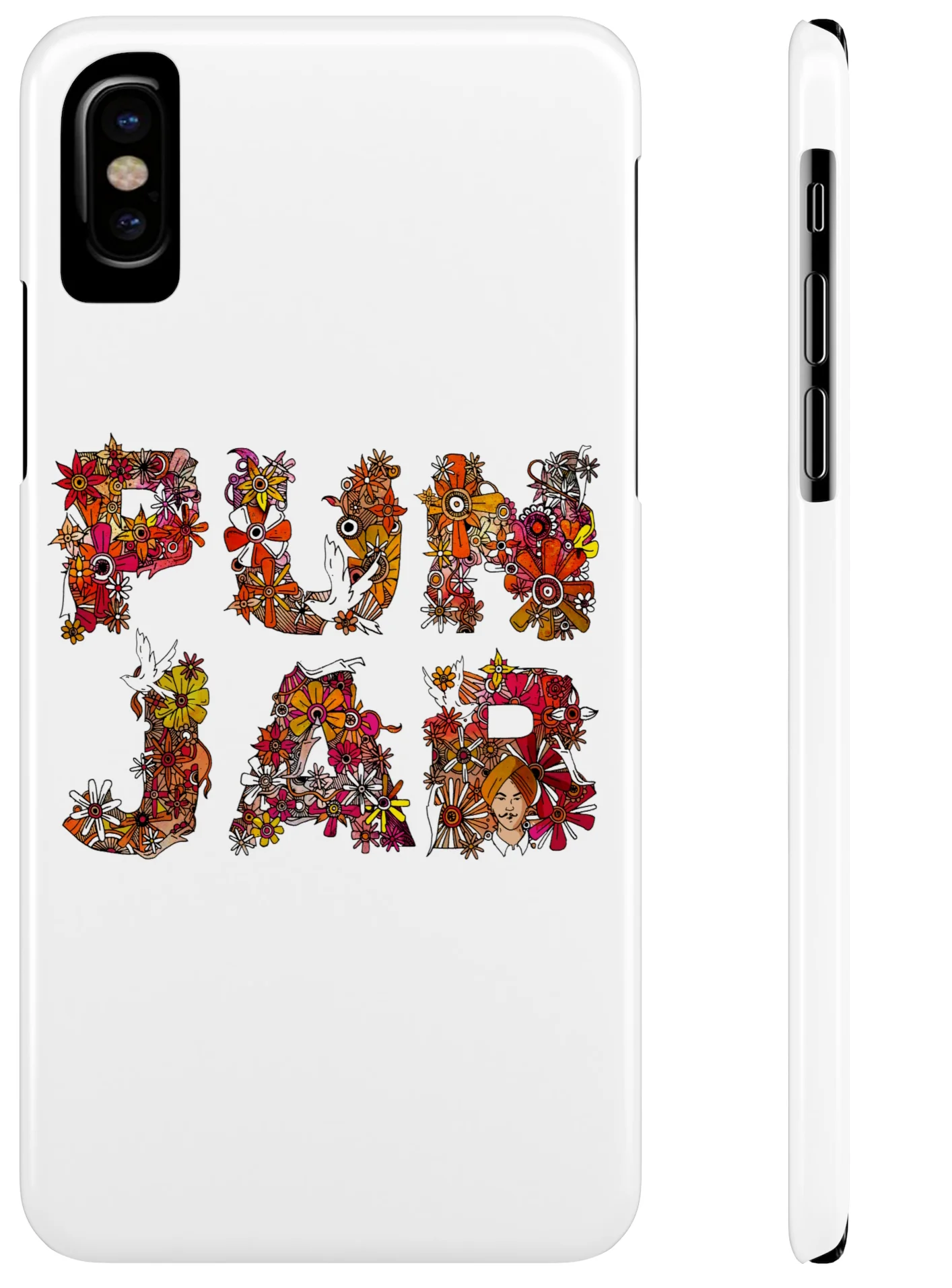 Inkquisitive Floral Punjab - Snap Slim Case