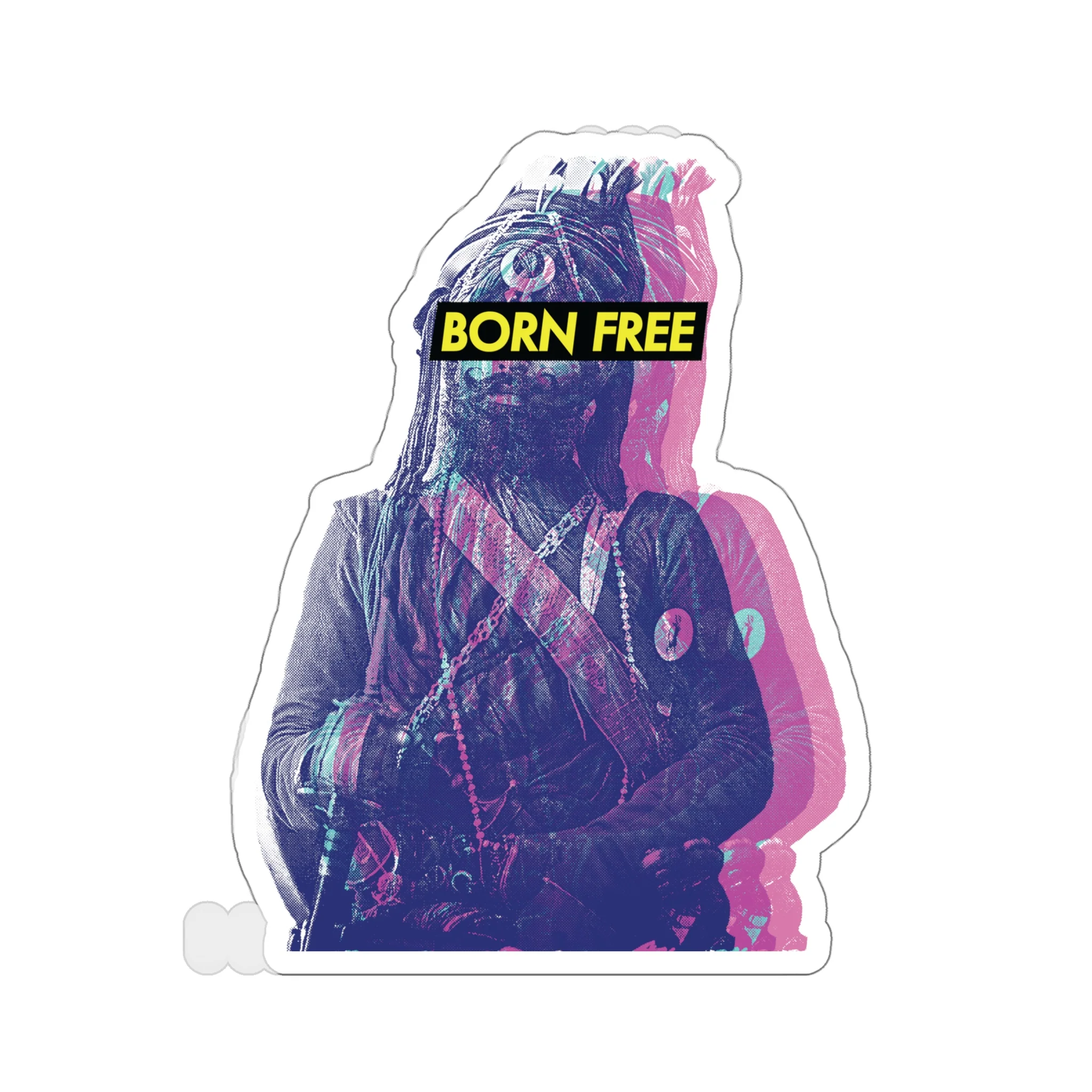 Born Free Nihang (purple) - Decal Sticker - Image 6