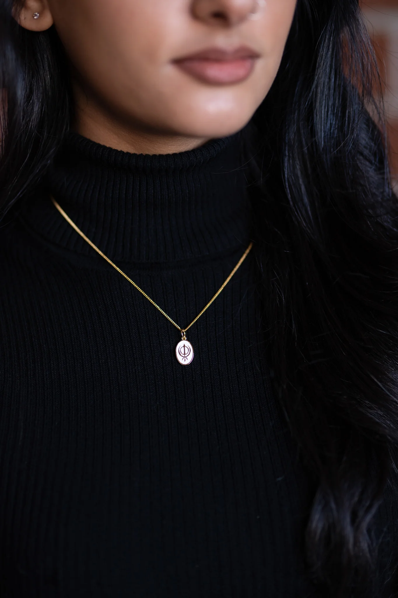 Mini Ek Onkar Pendant Necklace - Image 3