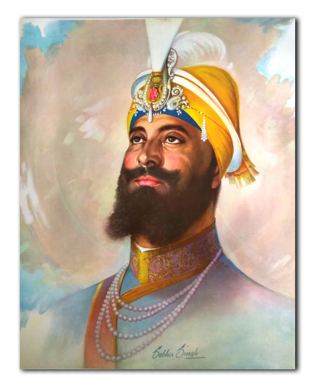 Shri Guru Gobind Singh Ji Art by Sobha Singh