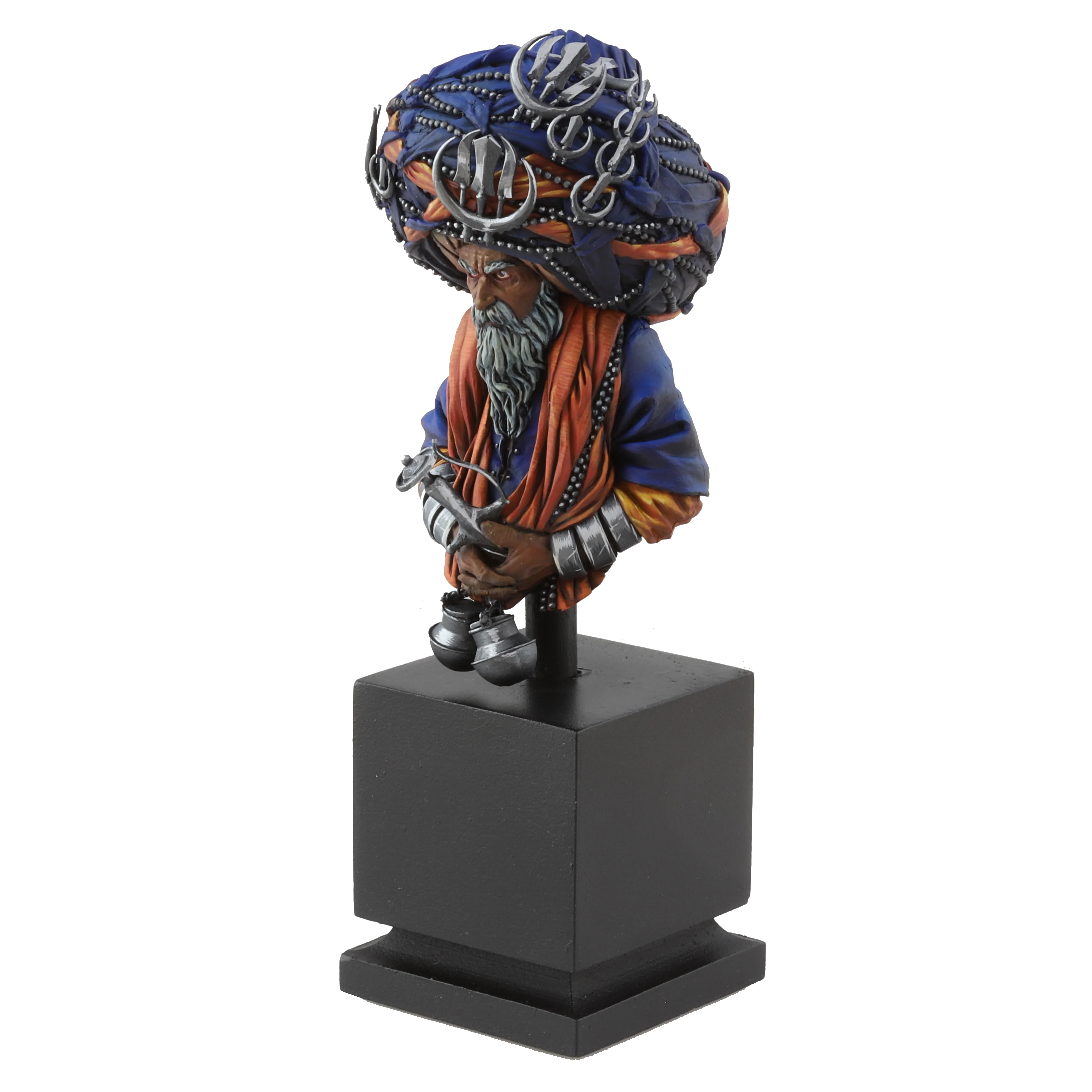 Sikh Nihang Warrior Bust - *Hand Painted* - Image 10