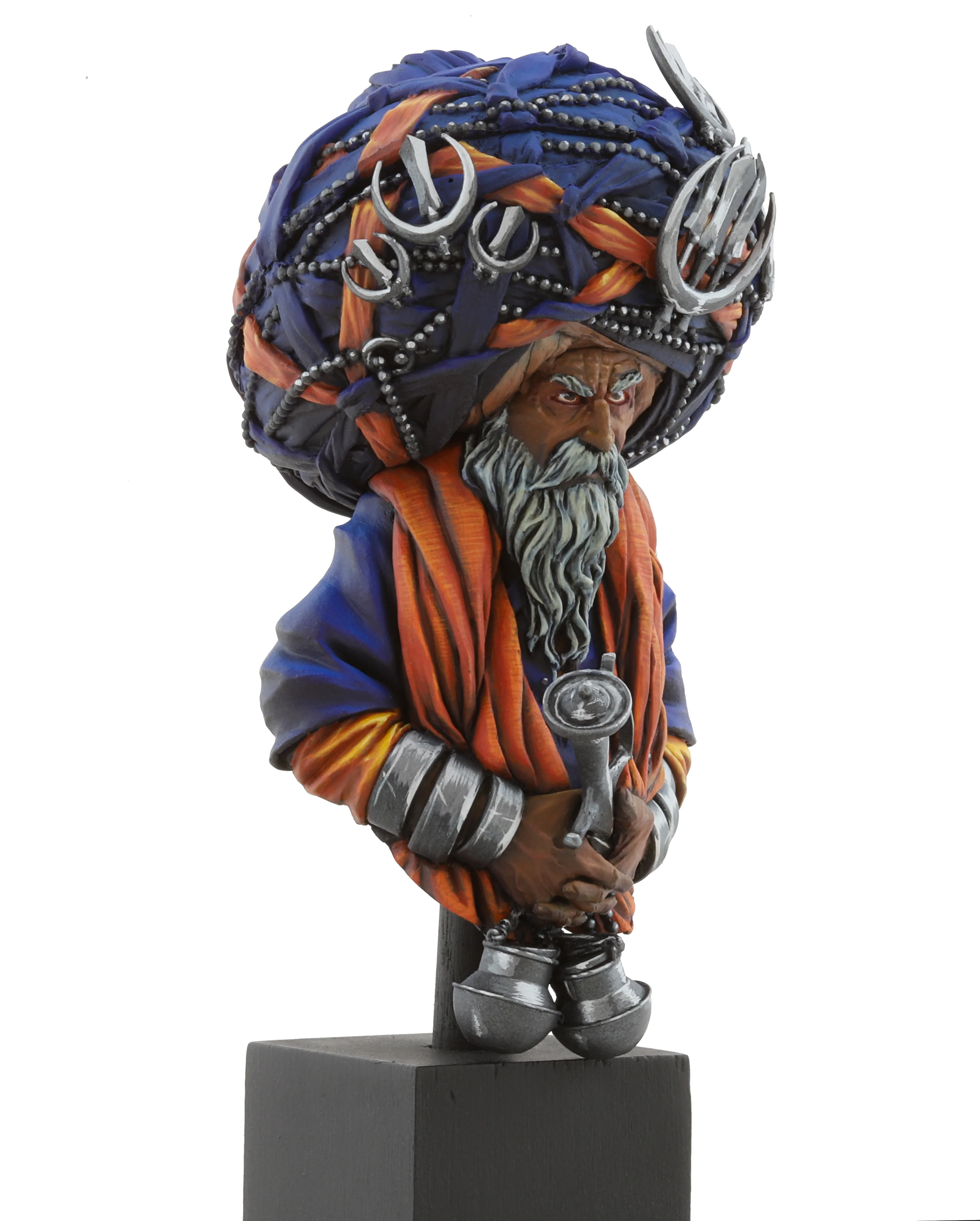 Sikh Nihang Warrior Bust - *Hand Painted* - Image 3