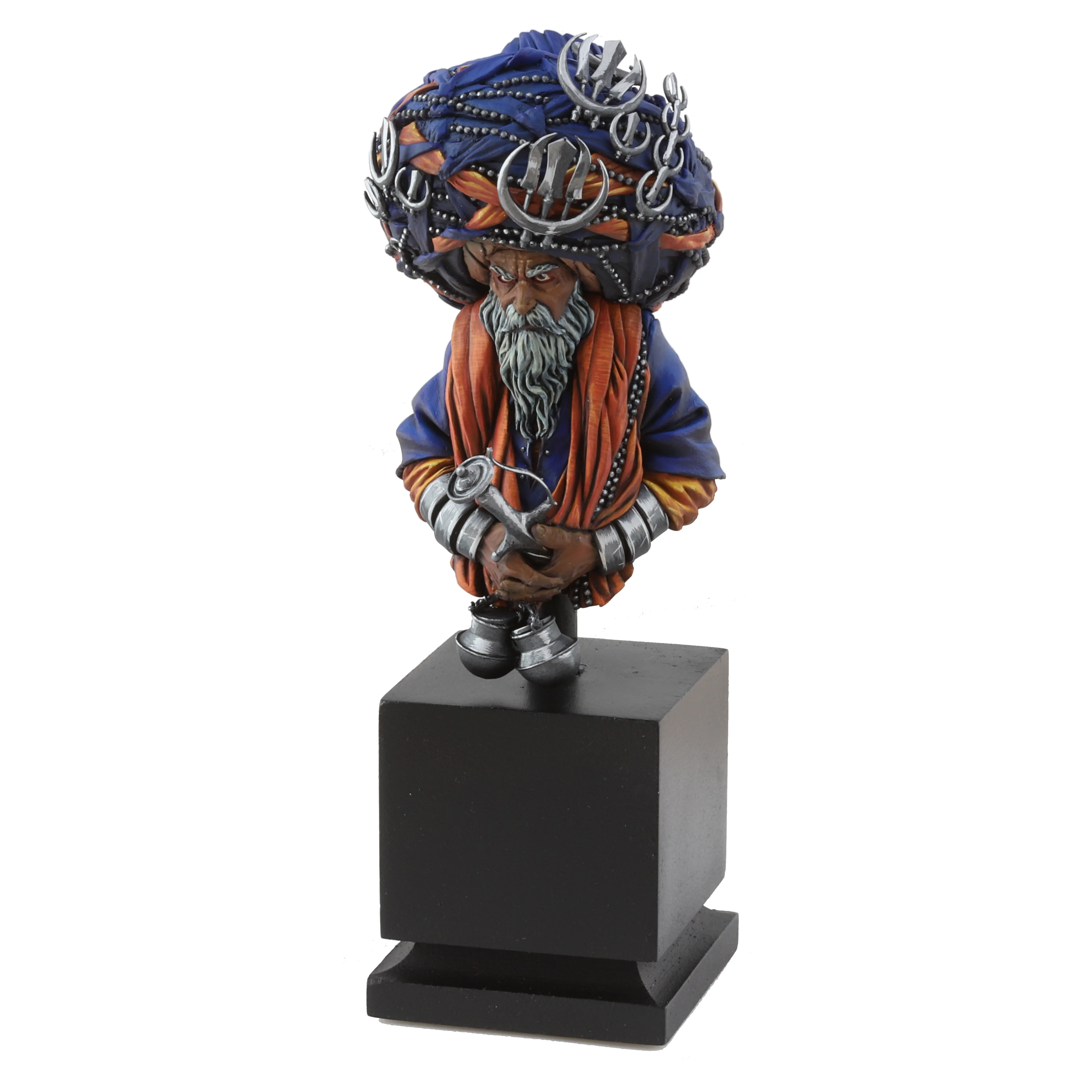 Sikh Nihang Warrior Bust - *Hand Painted* - Image 7