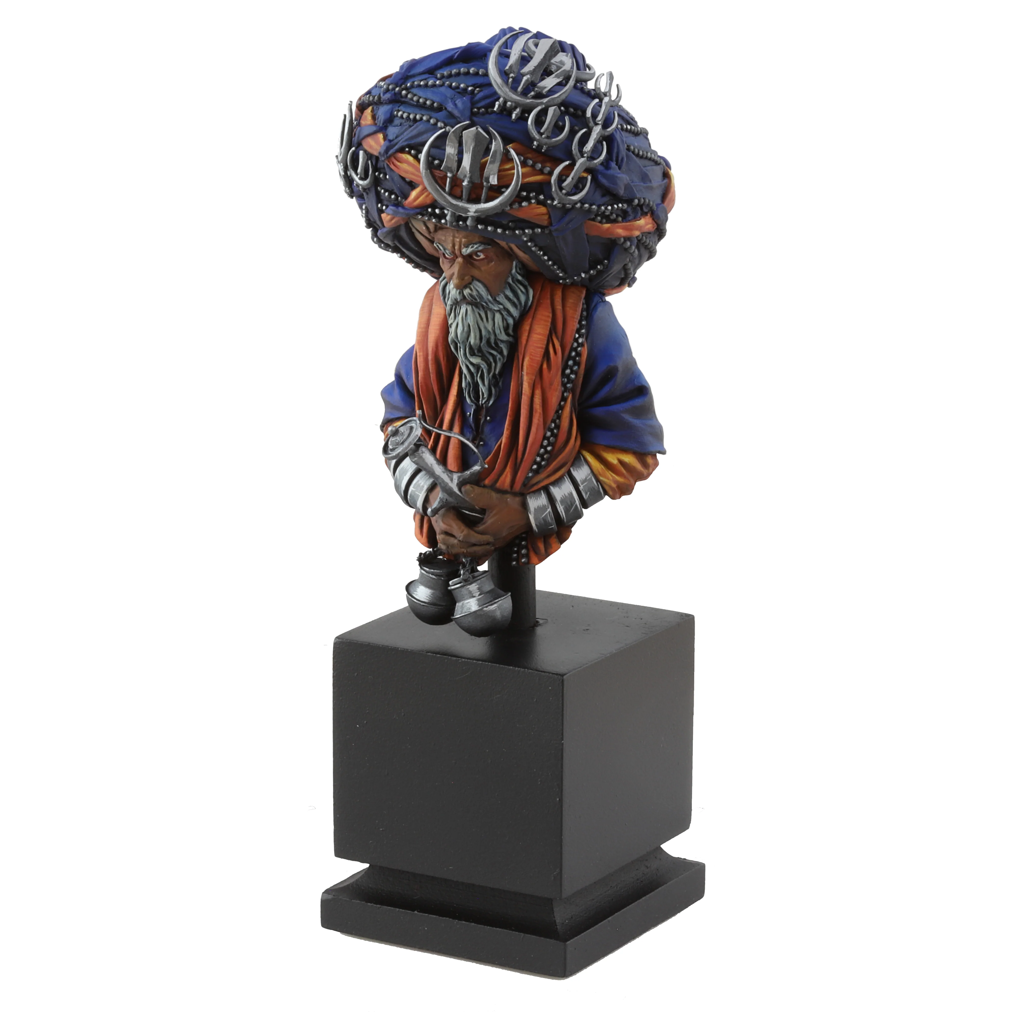 Sikh Nihang Warrior Bust - *Hand Painted* - Image 9