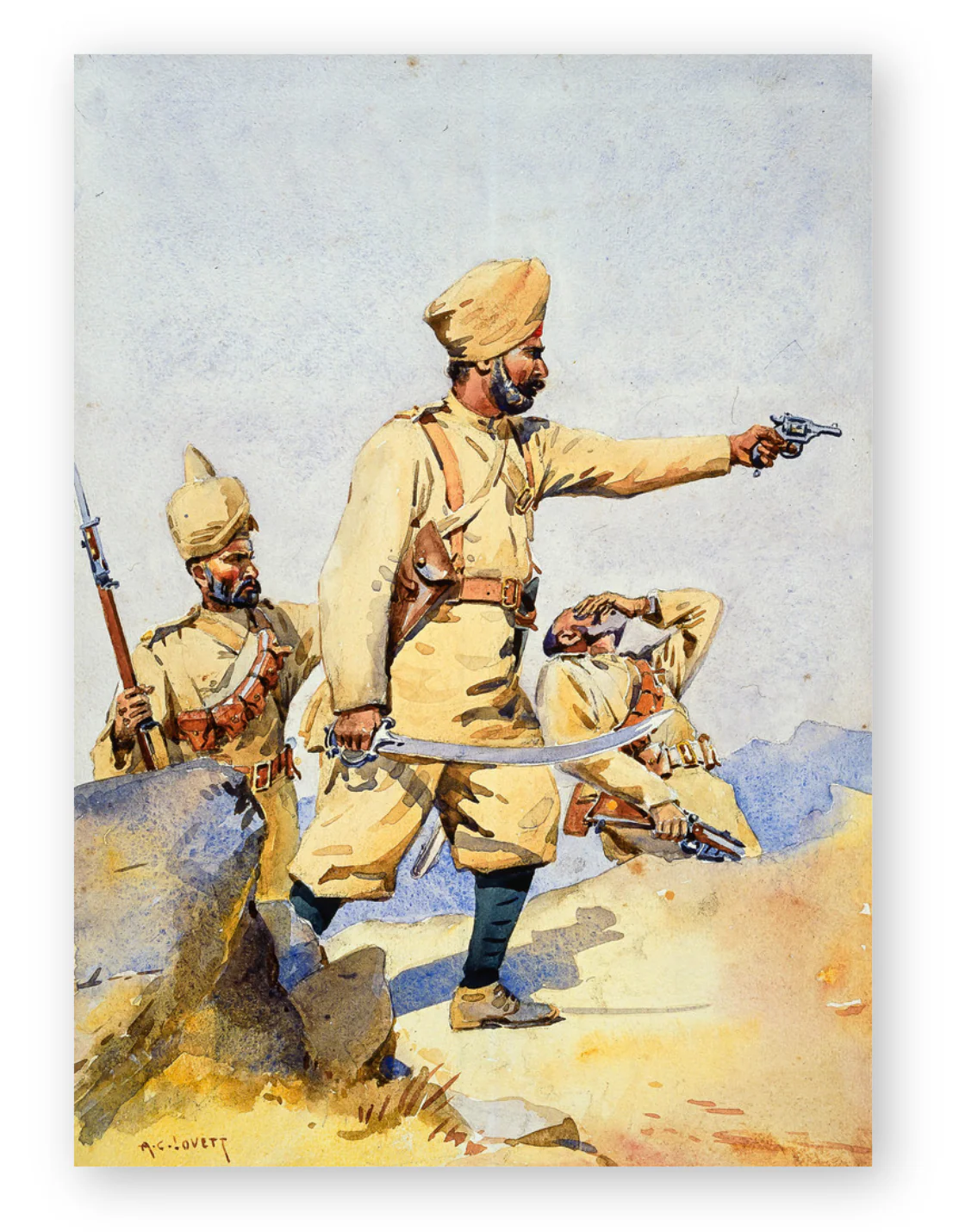 Soldiers of 24th Punjab Regiment c.1908